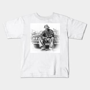 Gangsta rapper pac Kids T-Shirt